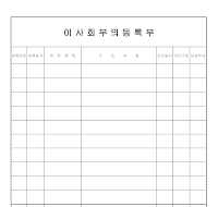 이사회부의등록부 이사회부의등록부
